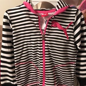 Girls new with tags puma jacket and pants set